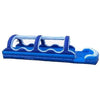 Image of POGO Slip N Slides 35' Blue Marble Dual Lane Inflatable Slip n Slide with Blower with Velcro by POGO 754972364751 5344 35' Blue Marble Dual Lane Inflatable Slip n Slide Blower Velcro #5344