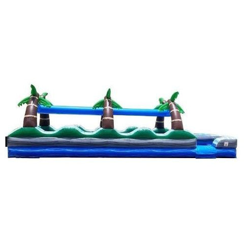POGO Slip N Slides 35' Tropical Marble Dual Lane Inflatable Slip n Slide with Blower Velcro by POGO 754972363457 4936 35' Tropical Marble Dual Lane Inflatable Slip n Slide Blower POGO