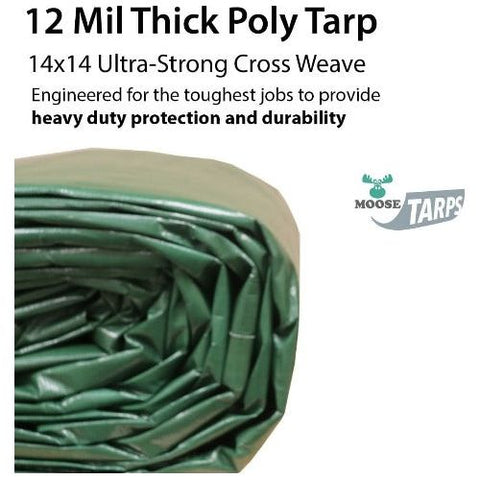 POGO Tarps 40' x 60' Deluxe Water Resistant Heavy Duty Poly Tarp Cover by POGO 744828582743 189