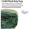 Image of POGO Tarps 40' x 60' Deluxe Water Resistant Heavy Duty Poly Tarp Cover by POGO 744828582743 189