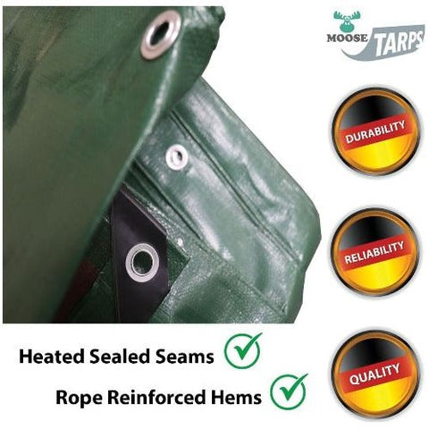 POGO Tarps 40' x 60' Deluxe Water Resistant Heavy Duty Poly Tarp Cover by POGO 744828582743 189