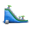 Image of POGO Water Parks & Slides 22'H Tropical Marble Wave Dual Lane Inflatable Water Slide with Blower and Splash Pool by POGO 22'H Tropical Marble Wave Dual Lane Inflatable Water Slide Blower POGO