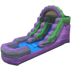POGO Water Slides 12' Purple Marble Inflatable Water Slide with Blower by POGO 754972312172 2492 12' Purple Marble Inflatable Water Slide with Blower by POGO SKU#2492