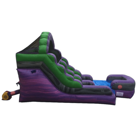 POGO Water Slides 12' Purple Marble Inflatable Water Slide with Blower by POGO 754972312172 2492 12' Purple Marble Inflatable Water Slide with Blower by POGO SKU#2492
