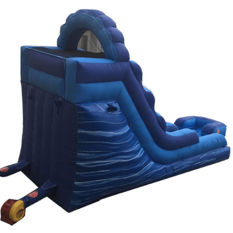 POGO Water Slides 15' Blue Marble Inflatable Water Slide with Blower by POGO 754972312226 2518 15' Blue Marble Inflatable Water Slide with Blower by POGO SKU# 2518