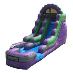 POGO Water Slides 15' Purple Marble Inflatable Water Slide with Blower by POGO 754972312240 2540 15' Purple Marble Inflatable Water Slide with Blower by POGO SKU #2540