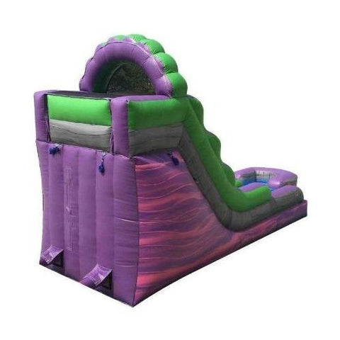 POGO Water Slides 15' Purple Marble Inflatable Water Slide with Blower by POGO 754972312240 2540 15' Purple Marble Inflatable Water Slide with Blower by POGO SKU #2540
