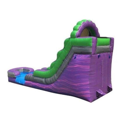 POGO Water Slides 15' Purple Marble Inflatable Water Slide with Blower by POGO 754972312240 2540 15' Purple Marble Inflatable Water Slide with Blower by POGO SKU #2540