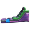 Image of POGO Water Slides 15' Purple Marble Inflatable Water Slide with Blower by POGO 754972312240 2540 15' Purple Marble Inflatable Water Slide with Blower by POGO SKU #2540