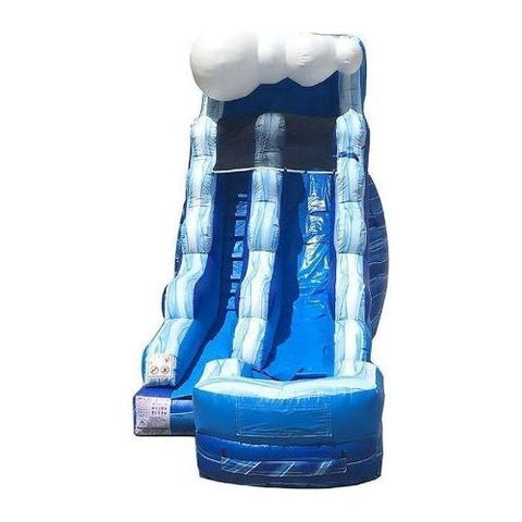 POGO Water Slides 15' Tidal Wave Marble Inflatable Water Slide with Blower by POGO 754972324830 2516 15' Tidal Wave Marble Inflatable Water Slide with Blower POGO SKU 2516