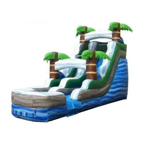 POGO Water Slides 15' Tropic Marble Inflatable Water Slide with Blower by POGO 754972361576 2677 15' Tropic Marble Inflatable Water Slide w Blower by POGO SKU # 2677