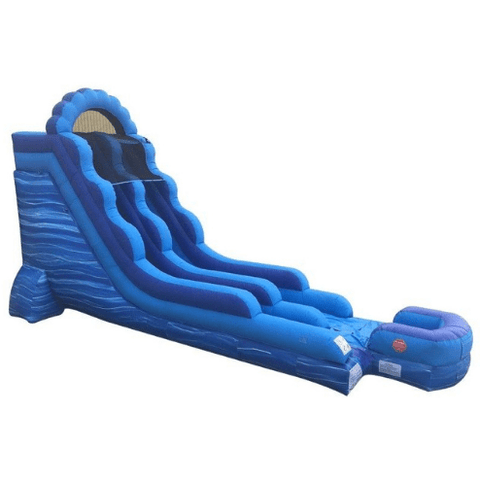 POGO Water Slides 18' Blue Marble Inflatable Water Slide with Blower by POGO 754972307024 2687 18' Blue Marble Inflatable Water Slide with Blower by POGO SKU#2687