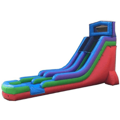 18' Modular Retro Rainbow Inflatable Water Slide with Blower by POGO