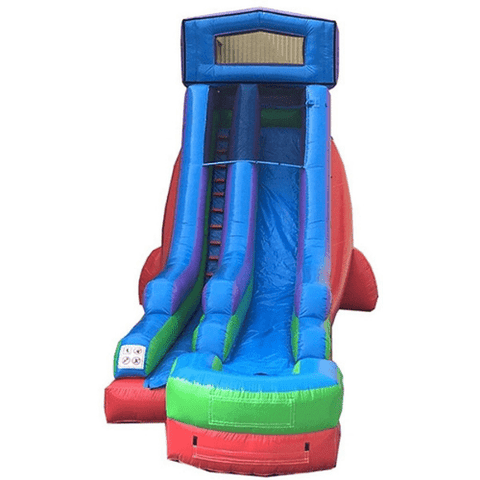 POGO Water Slides 18' Modular Retro Rainbow Inflatable Water Slide with Blower by POGO 754972324847 2731 18' Modular Retro Rainbow Water Slide w Blower by POGO SKU# 2731