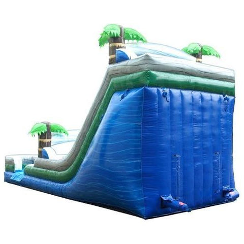 POGO Water Slides 18' Tropical Marble Double Bay Inflatable Water Slide with Blower by POGO 754972372558 7224 18' Tropical Marble Double Bay Inflatable Water Slide Blower POGO