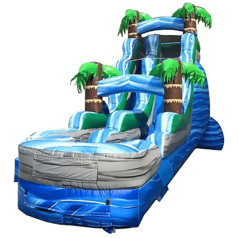 POGO Water Slides 18' Tropical Marble Wet / Dry Inflatable Slide by POGO 781880202646 2743