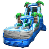 Image of POGO Water Slides 18' Tropical Marble Wet / Dry Inflatable Slide by POGO 781880202646 2743