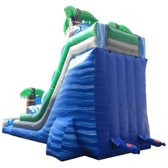 18' Tropical Marble Wet / Dry Inflatable Slide