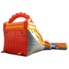Image of POGO Water Slides 19' Fire Marble Double Lane Curved Inflatable Water Slide with Blower by POGO 754972365789 5870 19' Fire Marble Double Lane Curved Inflatable Water Slide with Blower