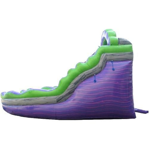POGO Water Slides 19' Purple Marble Double Lane Curved Inflatable Water Slide with Blower by POGO 754972336666 2756 19' Purple Marble Double Lane Curved Inflatable Water SlideBlower POGO