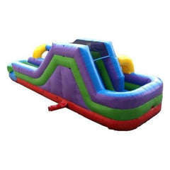 34' Retro Rainbow Water Slide and Slip n Slide Combo with Blower by POGO