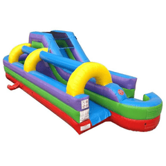 POGO Water Slides 34' Retro Rainbow Water Slide and Slip n Slide Combo with Blower by POGO 754972348362 2887 34' Retro Rainbow Water Slide and Slip Slide Combo w/ Blower SKU#2887