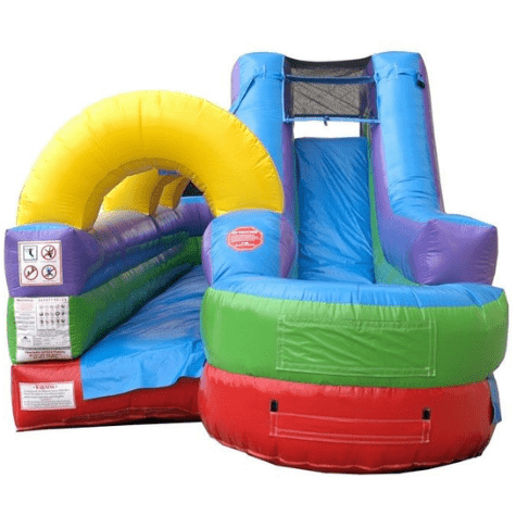 POGO Water Slides 34' Retro Rainbow Water Slide and Slip n Slide Combo with Blower by POGO 754972348362 2887 34' Retro Rainbow Water Slide and Slip Slide Combo w/ Blower SKU#2887