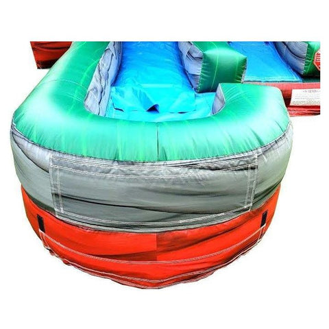 POGO Water Slides Kids Tropical Red Marble Water Slide Bounce House Combo with Blower by POGO 754972359337 4313 Kids Tropical Red Marble Water Slide Bounce House Combo with Blower
