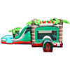 Image of POGO Water Slides Mega Tropical Red Marble Water Slide Bounce House Combo with Blower by POGO 754972360807 3356 Mega Tropical Red Marble Water Slide Bounce House Combo with Blower