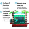Image of POGO Water Slides Mega Tropical Red Marble Water Slide Bounce House Combo with Blower by POGO 754972360807 3356 Mega Tropical Red Marble Water Slide Bounce House Combo with Blower