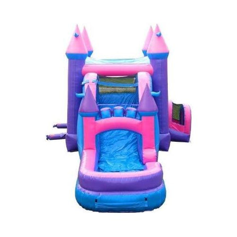 POGO WET N DRY COMBOS Mega Pink Inflatable Water Slide Bounce House Combo with Blower by POGO 754972338257 4314 Mega Pink Inflatable Water Slide Bounce House Combo w/ Blower by POGO