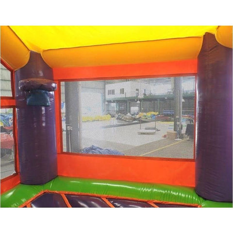 POGO WET N DRY COMBOS Rainbow Deluxe Inflatable Castle Bounce House Slide Combo w/ Blower by POGO 754972354882 2431 Rainbow Deluxe Inflatable Castle Bounce House Slide Combo w/ Blower