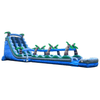 Image of POGO WET N DRY COMBOS Tropical Marble Dual Lane Inflatable Water Slide & Slip n Slide Combo with Blower by POGO 754972363440 4935 Tropical Marble Dual Lane Inflatable Water Slide Slip n Slide Blower