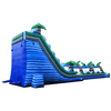 Image of POGO WET N DRY COMBOS Tropical Marble Dual Lane Inflatable Water Slide & Slip n Slide Combo with Blower by POGO 754972363440 4935 Tropical Marble Dual Lane Inflatable Water Slide Slip n Slide Blower