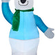 5' Gemmy Airblown Inflatable Polar Bear in Winter Outfit
