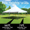 Image of Premium Canopy Pole Tent Trio, 20x20 - 20x30 - 20x40