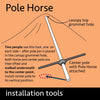 Image of Steel Pole Horse for Tent Leverage