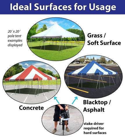 20' x 20' Tent Pole Set for Premium Pole Tents