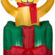 5' Gemmy Airblown Animated Inflatable Pop up Puppy Dog in Christmas Present