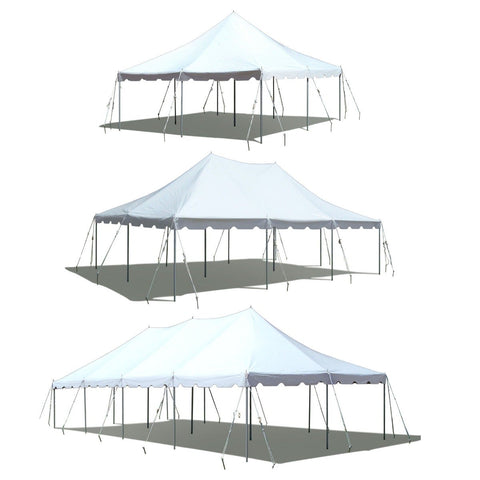 Premium Canopy Pole Tent Trio, 20x20 - 20x30 - 20x40