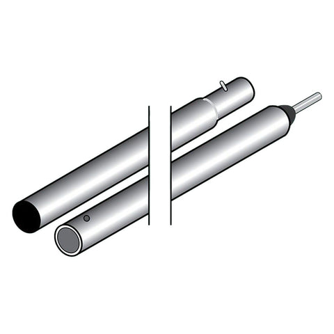 25' Heavy Duty Anodized Aluminum Center Tent Pole (2 Piece)