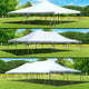Premium Canopy Pole Tent Trio, 20x20 - 20x30 - 20x40