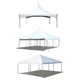 20' x 20' Premium Canopy Tent Trio, White