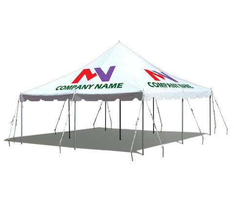 20' x 20' Premium Canopy Pole Party Tent - Custom