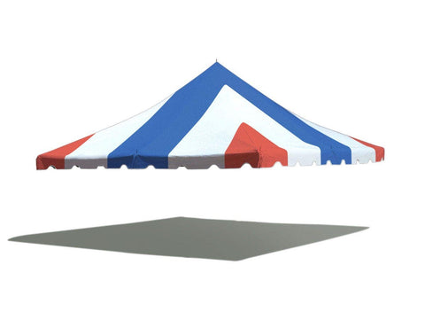 20' x 20' Weekender Pole Tent Top - Red White and Blue