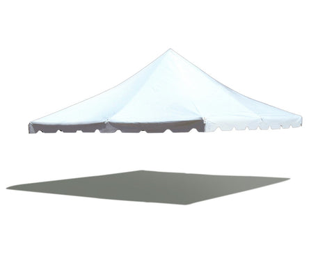 20' x 20' Premium Pole Party Tent Top - White