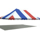 20' x 30' Weekender Pole Tent Top - Red White and Blue