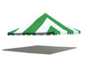 Image of 20' x 20' Premium Pole Party Tent Top - Green and White