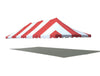 Image of 20' x 40' Premium Pole Party Tent Top - Red and White