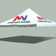20' x 20' Premium Pole Party Tent Top - Custom